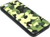 Camouflage hoesje groen siliconen Geschikt Voor iPhone 5C