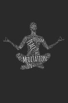 Yoga Meditation Wordart Notebook