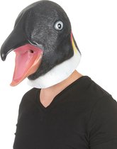Masque de pingouin en latex adulte - Masque d'habillage - Taille unique