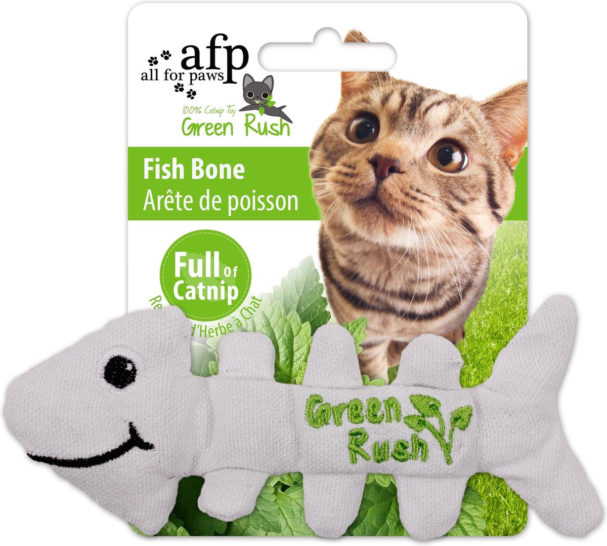 Green Rush Fish Bones - 12 g Catnip