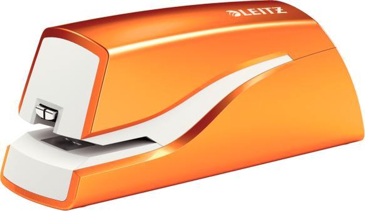 Leitz Elektrische Nietmachine WOW Batterij - 10 vel - oranje