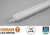 Led Batten 120cm, 36w, 4320 Lumen (120lm/w), 6000K Daglicht Wit, Osram LED Driver, IP65