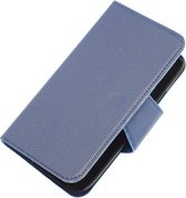 Donker Blauw Samsung Galaxy S4 I9500 cover case booktype hoesje Ultra Book
