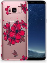Geschikt voor Samsung S8 TPU-siliconen Hoesje Design Blossom Red