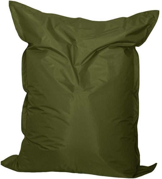 Mr. Lounge - Zitzak met binnenzak – XXL- volwassene – maat L – 140 x 170 – Nylon Olijf Groen