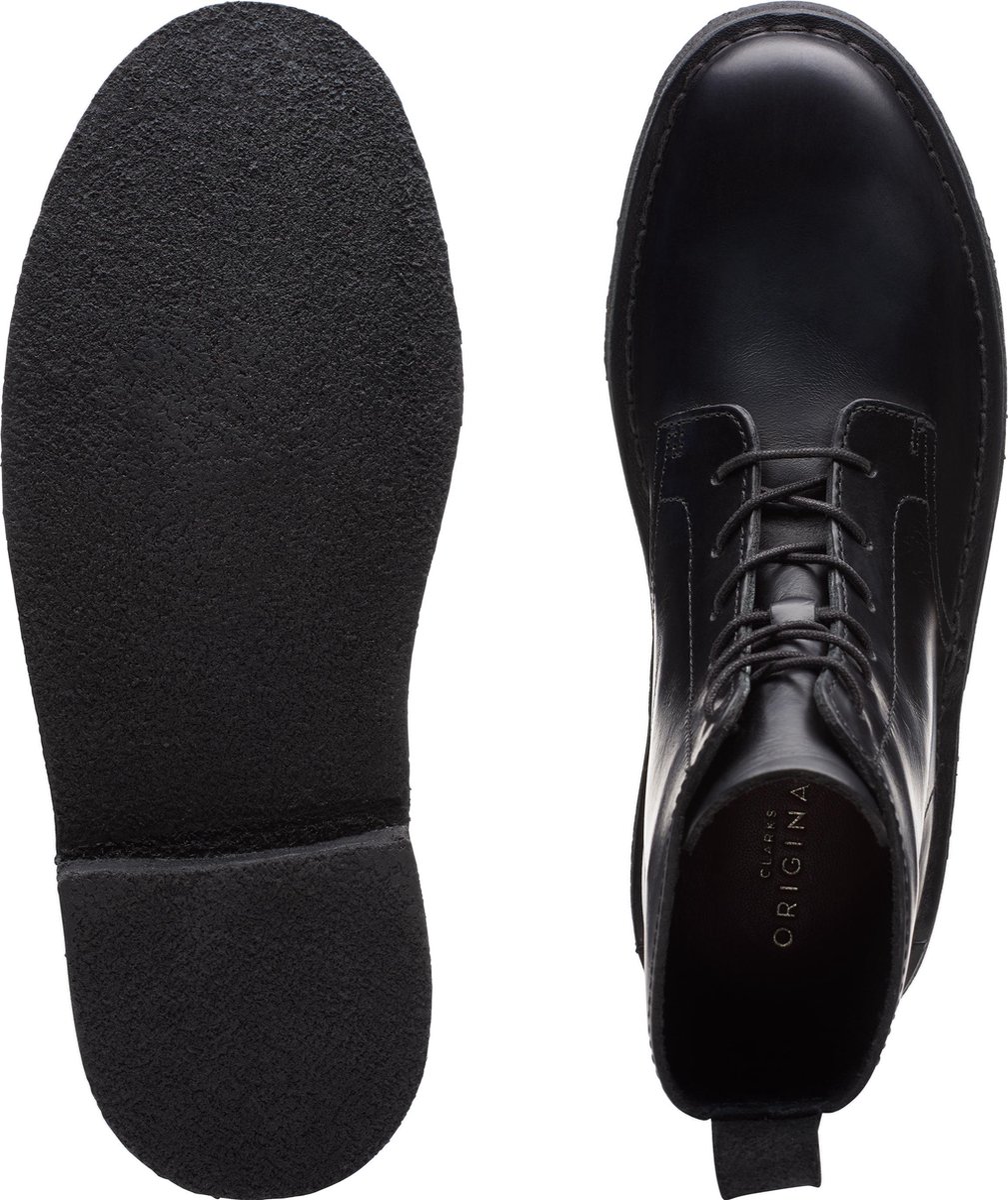 Clarks Desert Mali Dames Veterboot - Black Polished - Maat 39 | bol.com