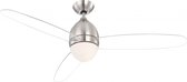 LED premier Plafondventilator met verlichting – Ventilator plafond met afstandsbediening - Nikkel