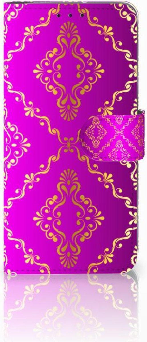 Wallet Case Motorola Moto G7 Power Barok Roze