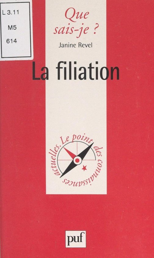 La filiation - cover
