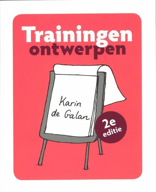 Cover van het boek 'Trainingen ontwerpen, 2e editie' van K. de Galan