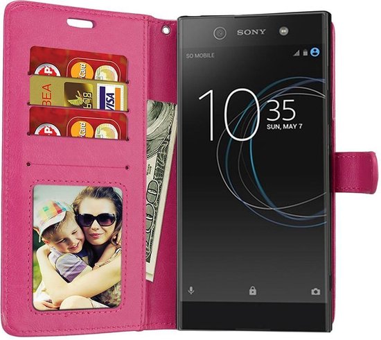 Sony Xperia XA2 - Book case Portemonnee hoesje Roze