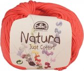 DMC Natura Just Cotton N18 Coral. PAK MET 10 BOLLEN a 50 GRAM. KL.NUM. 50.