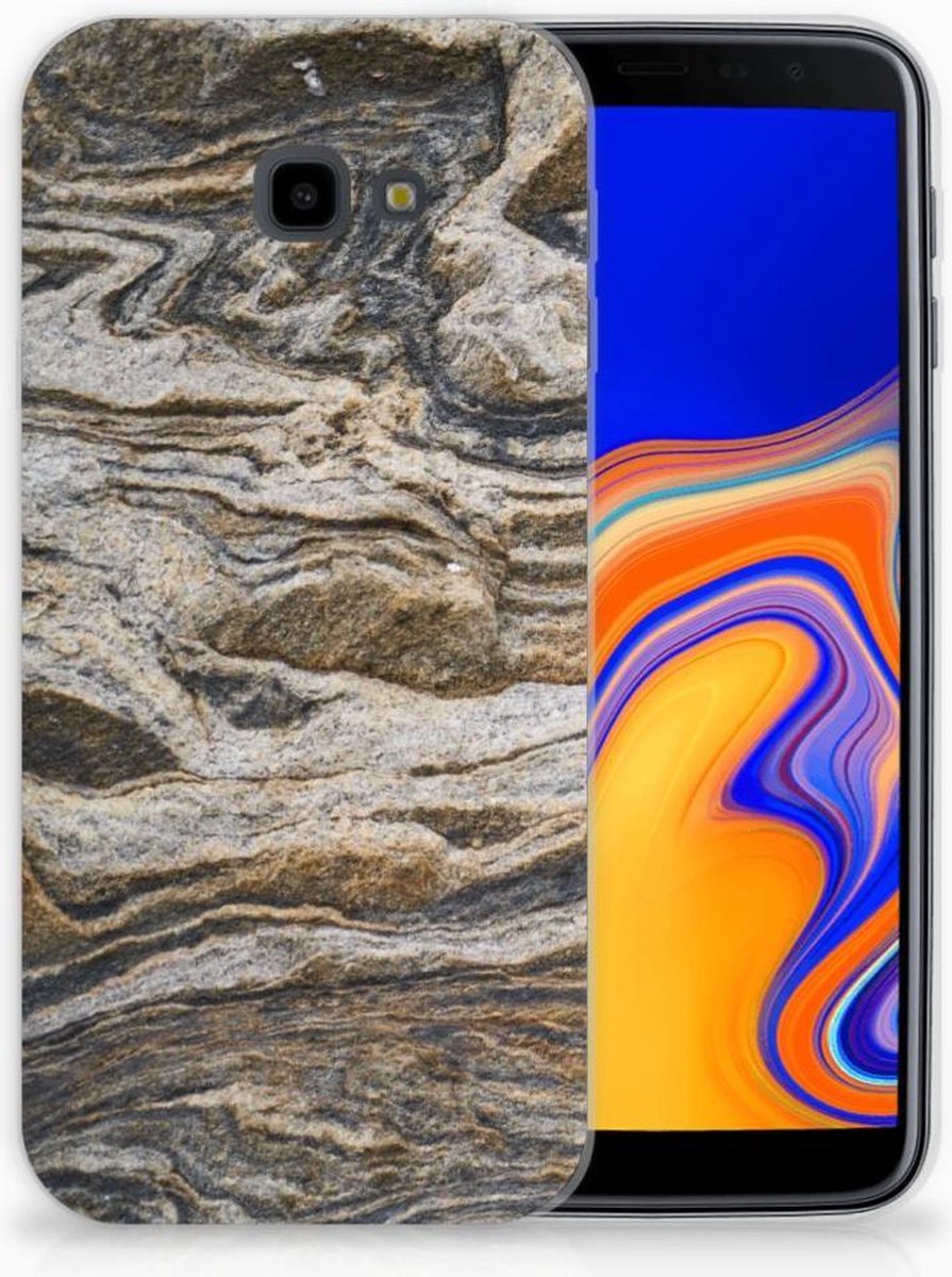 Samsung Galaxy J4 Plus (2018) TPU Siliconen Hoesje Steen