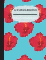 Hibiscus Composition Notebook - 5x5 Graph Paper