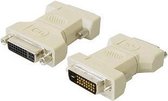 Adapter DVI-D Dual Link 24+1pins mannelijk - DVI-I Dual Link 24+5pins vrouwelijk