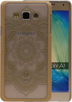 Samsung Galaxy A7 - Roma Hardcase Hoesje Goud