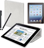 Muvit New iPad (iPad 4) Bundle starterpack (with Fold Case White/stylus set/screenprptector) (MUPAK0137)