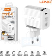 LDNIO A1302Q Snellader/ oplader met OplaadKabel met 1 Meter Micro USB Kabel geschikt voor o.a Huawei Mate 7 8 P Smart plus