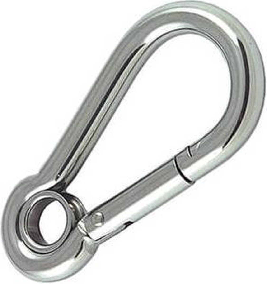 Karabijnhaak / carabiner 7x70mm - Met oog