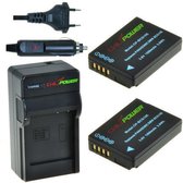 ChiliPower DMW-BCG10 Panasonic Kit (2 batterijen + lader + 12V autosnoer)
