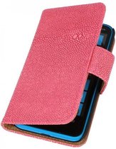 Devil Booktype Wallet Case Hoesjes voor Nokia Lumia 620 Roze