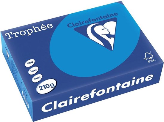Clairefontaine Trophée Intens A4 turkoois 210 g 250 vel