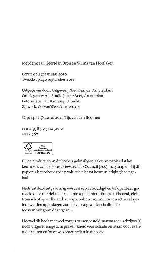 Colofonpagina met uitgever, datum, ISBN en FSC-logo.