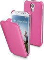 Muvit Snow Slim Flip Case Pink voor Samsung Galaxy S4