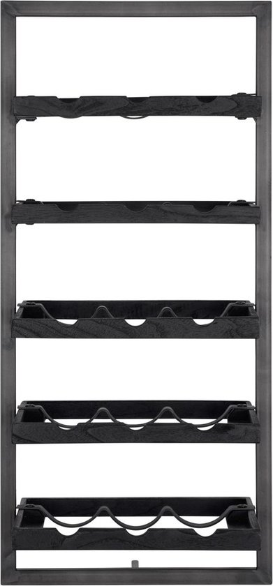 Etagère vin murale SHELFMATE rack bouteilles en teck et en métal