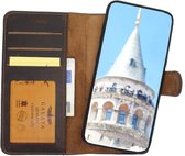 GALATA iPhone 7/8 afneembare 2in1 magneet echt leer bookcase hoesje - mokka bruin