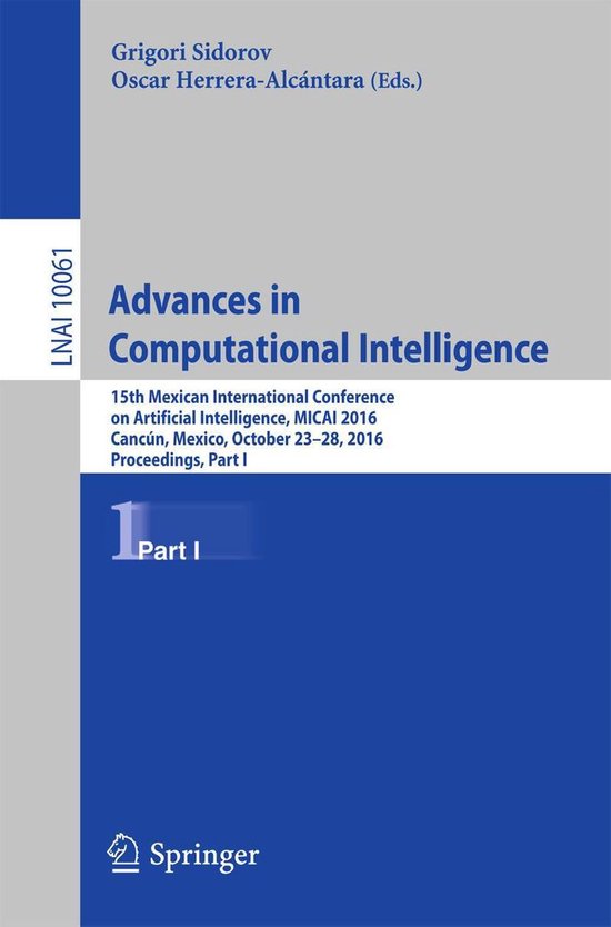 Springer Nature Proceedings Computer Science 1 - Advances in ... - cover