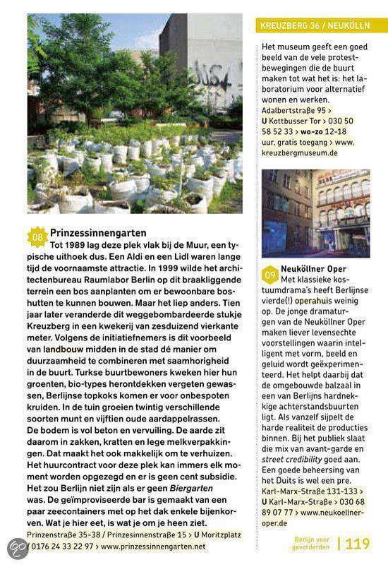 Berlijn voor gevorderden