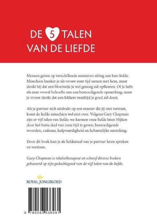 De 5 Talen Van De Liefde bol.com | De 5 talen van de liefde | 9789063536961 | Gary Chapman | Boeken