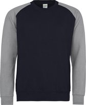 Baseball Sweat (Donkerblauw / Grijs) Xl