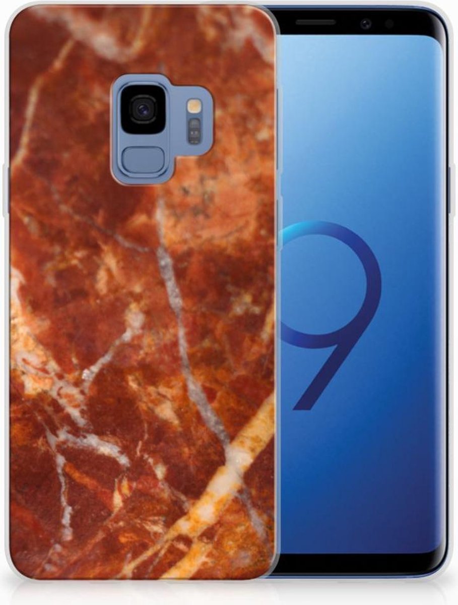 Samsung Galaxy S9 TPU Siliconen Hoesje Marmer Bruin