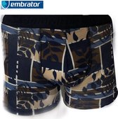 Embrator heren Boxershort leaves donkerblauw maat L