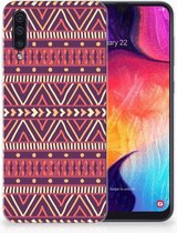 Geschikt voor Samsung Galaxy A50 TPU Hoesje Aztec Purple