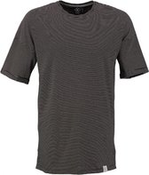 Kultivate long fit zwart gestreept t-shirt - Maat M