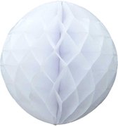 Honeycomb Wit - kerstversiering - kerstbal papier - 30 cm