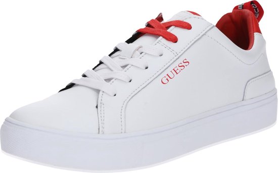 Autry 01 Low sneaker leer wit rood | De nieuwste style secrets