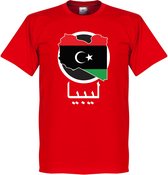 Libië Map T-Shirt - 3XL
