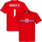 Costa Rica Keylor Navas Team T-Shirt - Rood - XXL