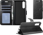 Samsung Galaxy A50 Hoesje Bookcase Flip Hoes Wallet Cover - Zwart
