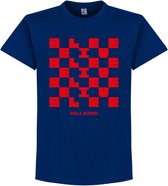 Kroatië Hvala Vatreni Homecoming T-Shirt - Navy - XL