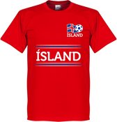 Ijsland Keeper Team T-Shirt - Rood - XL