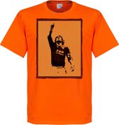 Totti Silhouette T-Shirt - Oranje - XXL