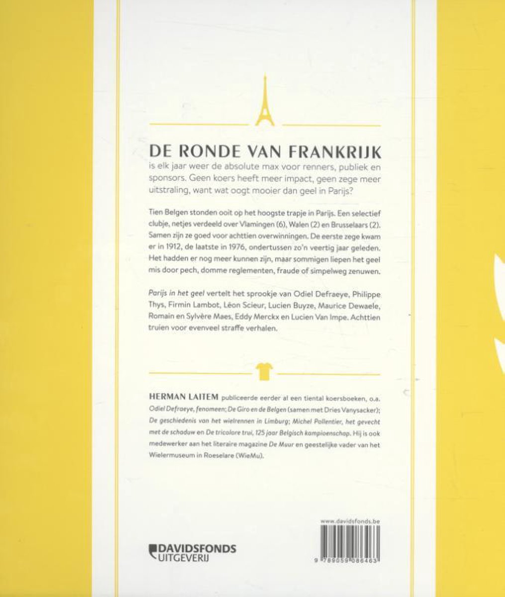 Parijs in het geel - back cover