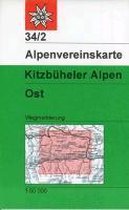 DAV Alpenvereinskarte 34/2 Kitzbüheler Alpen Ost 1 : 50 000 Wegmarkierungen