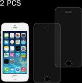 2 STUKS voor iPhone SE & 5s & 5C & 5 0.26mm 9H Oppervlaktehardheid 2.5D Explosieveilige Gehard Glas Screen Film