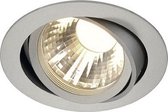 SLV NEW TRIA LED DISK Inbouwspot 1x12W 2700K Grijs Chroom LED 113594